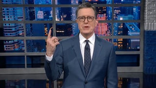 Stephen Colbert Projects Karoline Leavitt Photo the White House ‘Doesn’t Want You to See’ Onto Studio’s Ceiling | Video