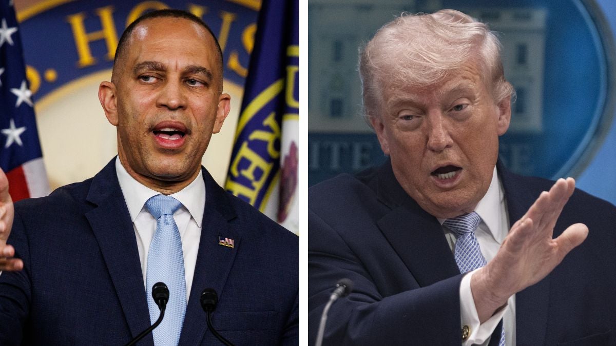 Hakeem Jeffries roept op tot ‘wellness check’ van Trump na de dreiging van Iran met Pasen