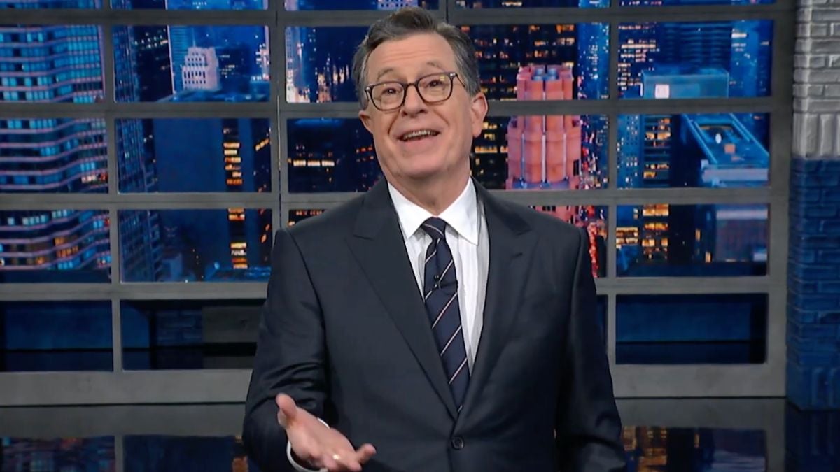 Stephen Colbert Mocks JD Vance's Awkward Rally Appearance in Hungary: 'A S&ndash;t Headliner' | Video