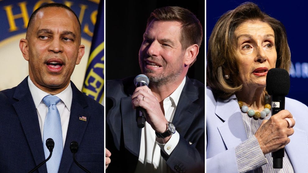 Hakeem Jeffries, Eric Swalwell, Nancy Pelosi