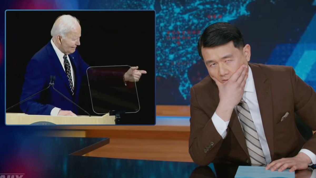 ‘The Daily Show’ Roasts Joe Biden for Awkward Obama Lookalike Moment During Speech: ‘A High-Risk, Low-Reward Move’ | Video