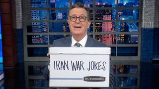 Stephen Colbert Offloads Iran War Jokes to Jimmy Kimmel as Final Show Nears: ‘Enjoy, Buddy!’ | Video