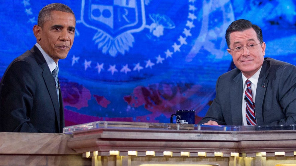 Barack Obama, Stephen Colbert
