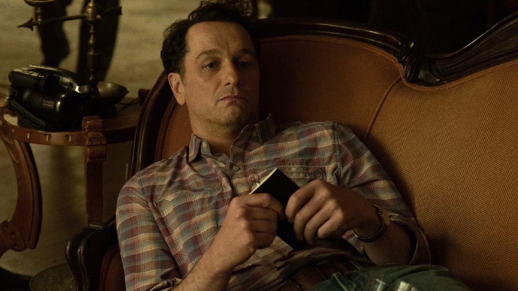 Matthew Rhys as Mayor Tom Loftis in "Widow's Bay" (Apple TV)