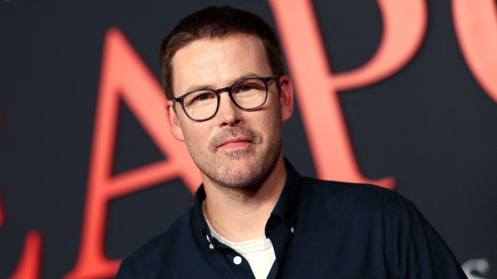Zach Cregger on the carpet of "Weapons"