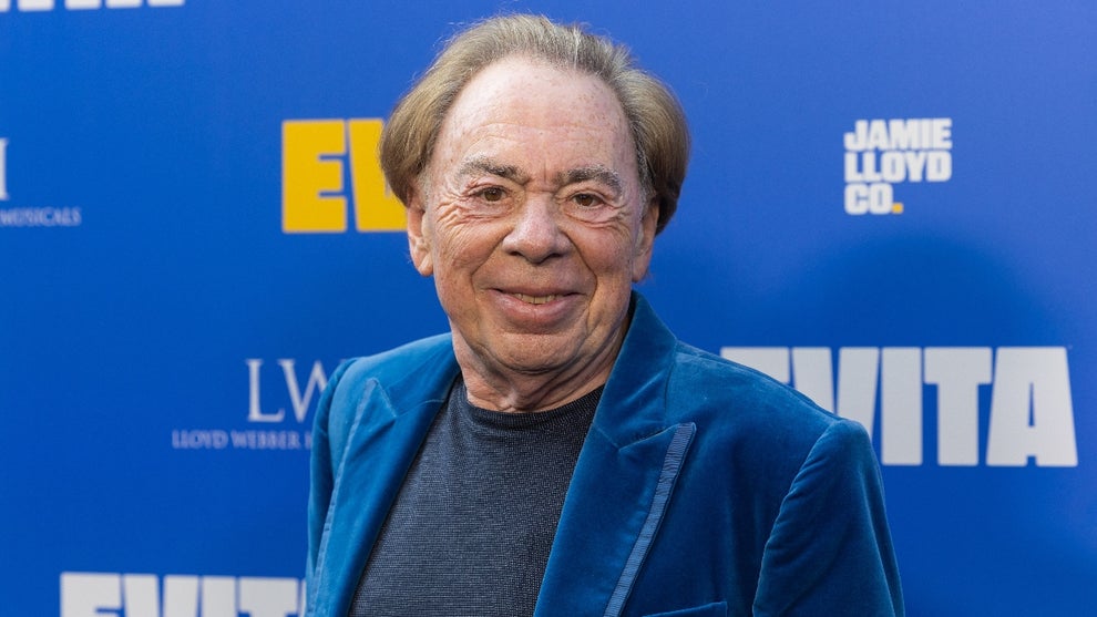 Andrew Lloyd Webber attends the West End Opening Night of "Evita" at the London Palladium on July 01, 2025 in London, England