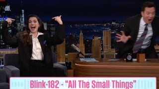 ‘The Tonight Show’ Audience Erupts After Anne Hathaway Successfully Sings Blink-182 Song Backwards | Video