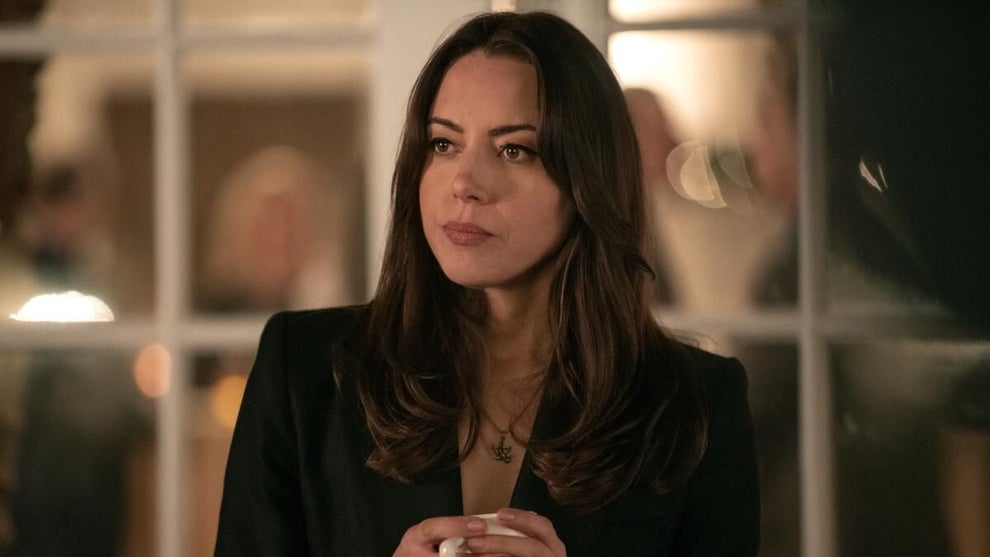 Aubrey Plaza in "Happiest Season" (Credit: Hulu)