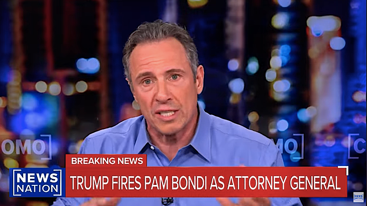 Chris Cuomo Calls Pam Bondi the First Public Official Fired for ‘Not Being Corrupt Enough’