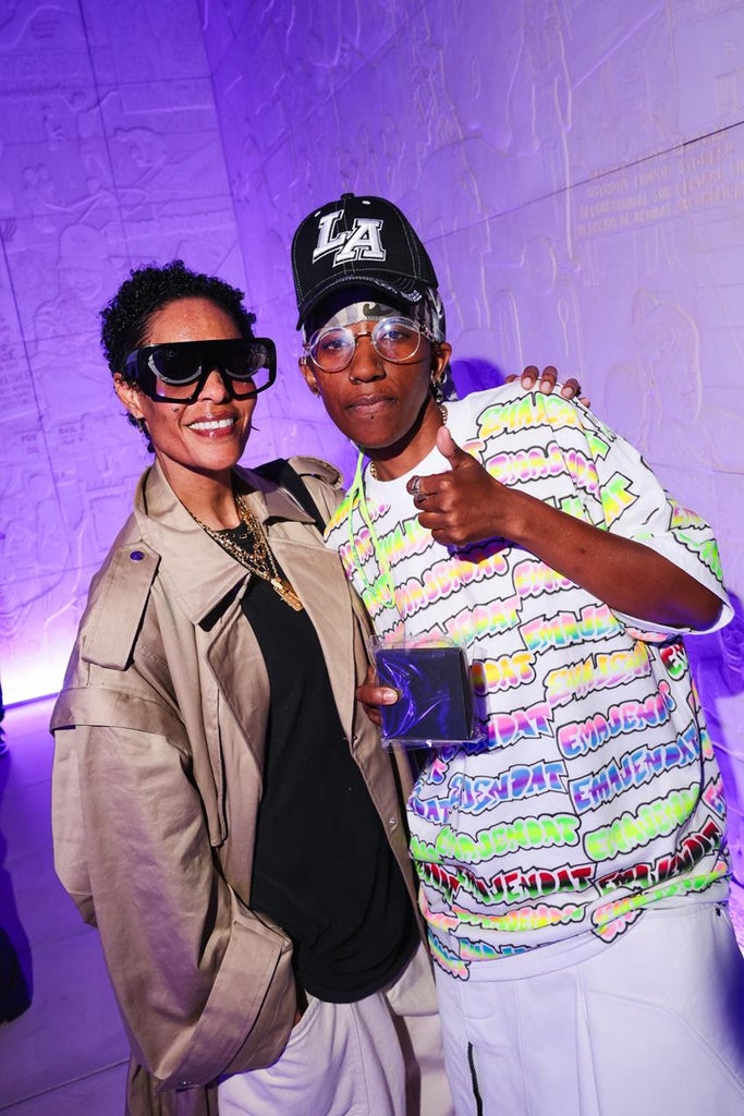Angela Davis and Lauren Halsey at the Byredo Celebrates Sister Dreamer event in L.A. Source: BFA/Byredo