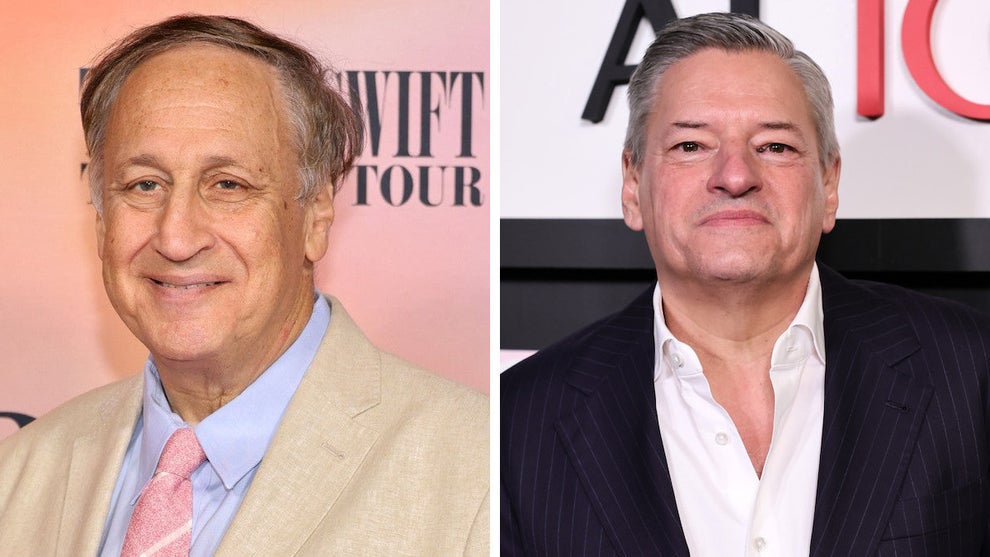 AMC Theatres CEO Adam Aron and Netflix CEO Ted Sarandos