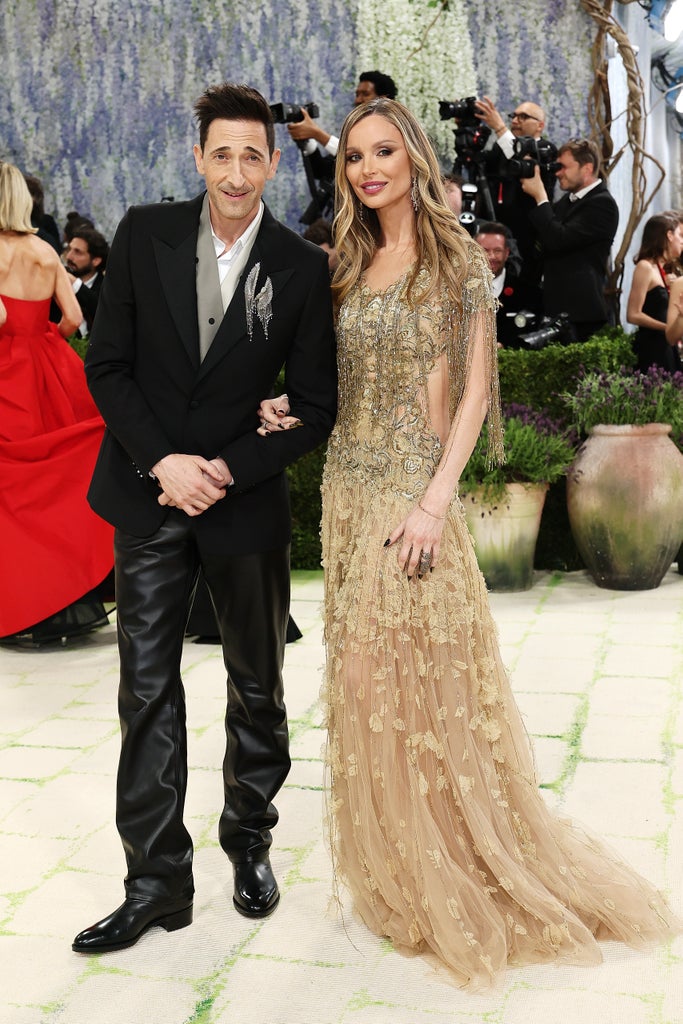 Adrien Brody and Georgina Chapman