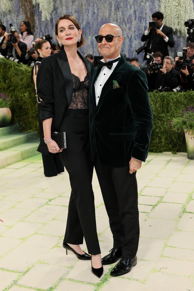 Felicity Blunt and Stanley Tucci 
