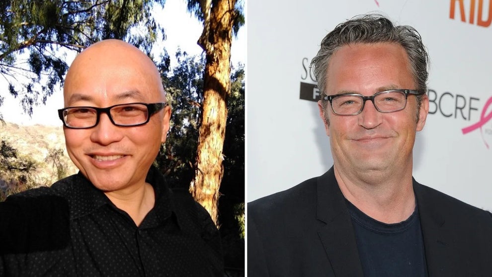 Kenneth Iwamasa and Matthew Perry (LinkedIn/Getty Images)