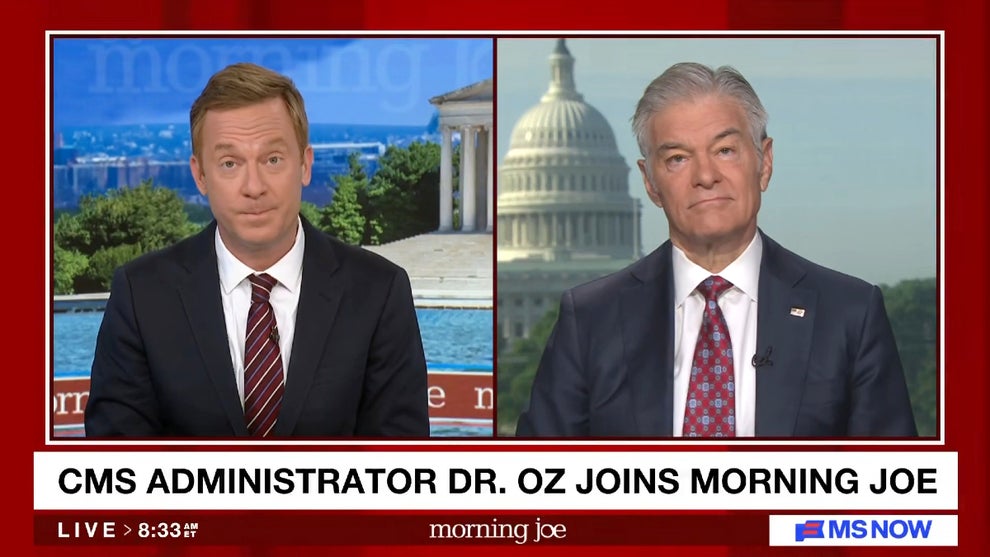 Mehmet Oz appears as a guest on the May 19, 2026 edition of "Morning Joe" (MS NOW)