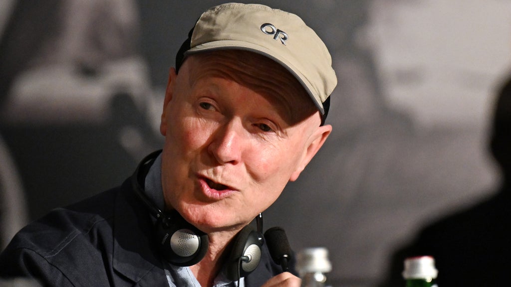 Jury Member Paul Laverty speaks during the Jury press conference at the 79th annual Cannes Film Festival at Palais des Festivals on May 12, 2026 in Cannes, France. (Kate Green/Getty Images)