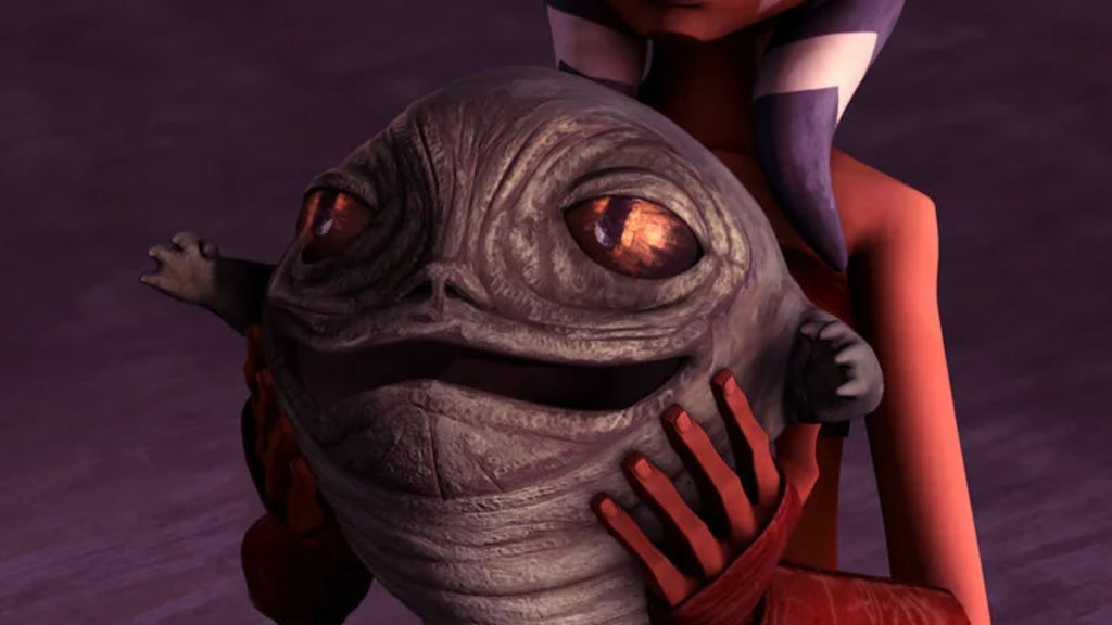 Rotta the Hutt in "The Clone Wars" (Credit: Warner Bros.)