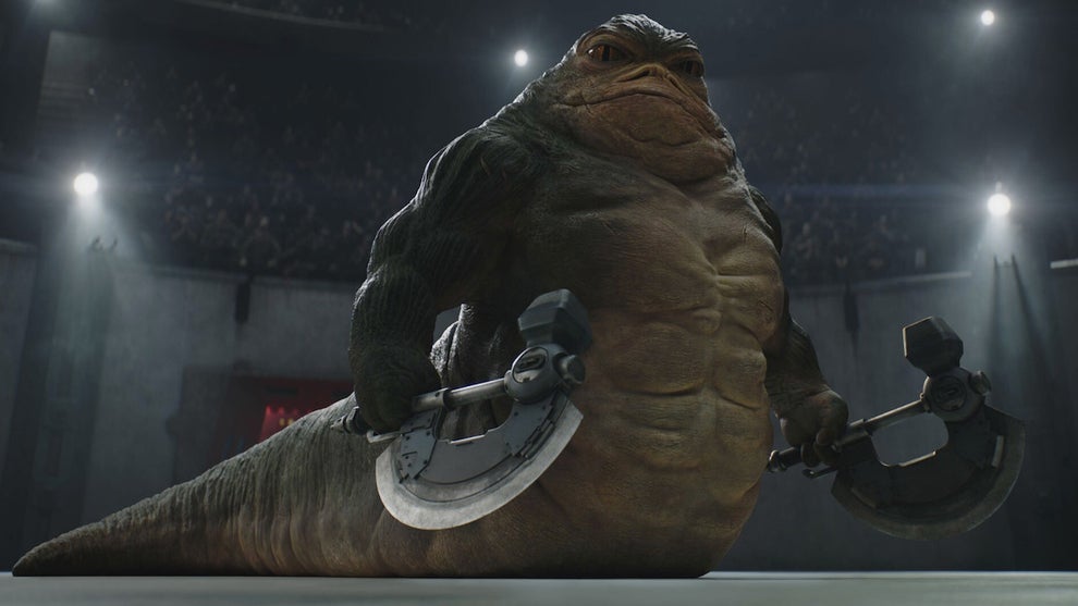 Rotta the Hutt in "The Mandalorian and Grogu" (Credit: Disney)