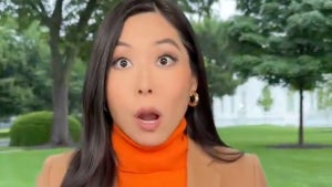 ABC News White House correspondent Selina Wang captured the moment of gunshots outside the White House. (Selina Wang/X)