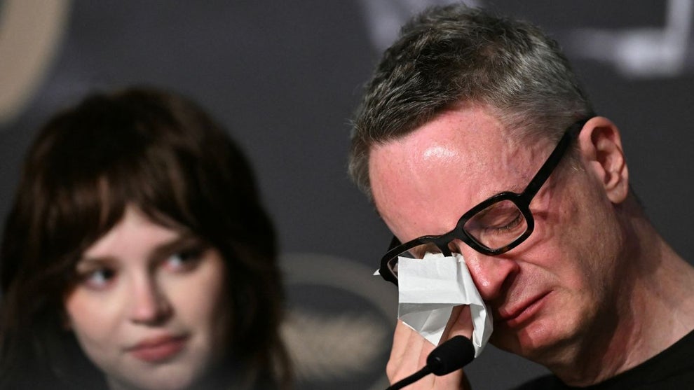 Danish director Nicolas Winding Refn attends the press conference for the film "Her Private Hell" at the 79th edition of the Cannes Film Festival in Cannes, southern France on May 19, 2026. (Photo by Julie SEBADELHA / AFP via Getty Images)