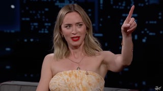 Emily Blunt Worries Aliens Are Punishing Her as Glitches Start Happening During Jimmy Kimmel Interview | Video