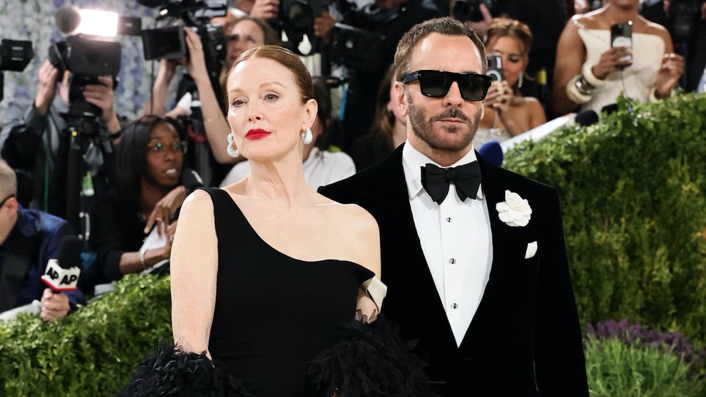 Julianne Moore and Tom Ford