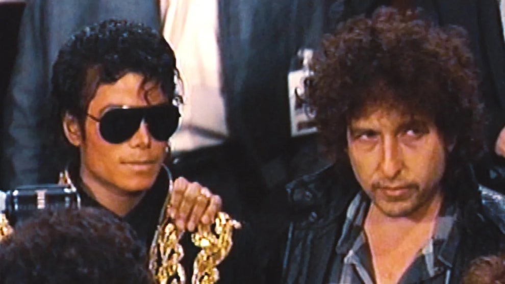Michael Jackson and Bob Dylan in the documentary "The Greatest Night in Pop"