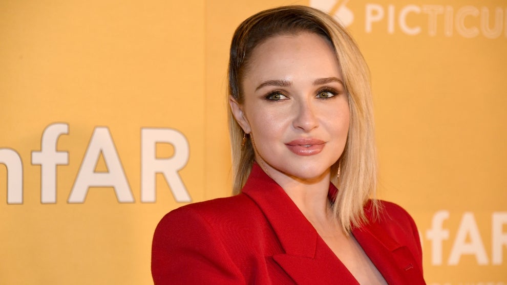 Hayden Panettiere attends amfAR Gala Los Angeles 2022 at Pacific Design Center on November 03, 2022 in West Hollywood, California