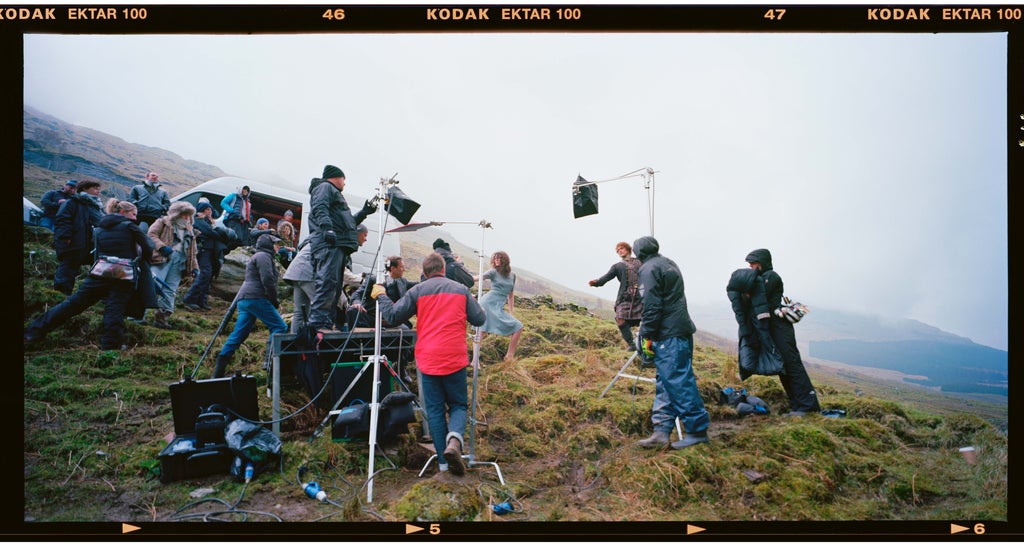 Behind the scenes of shooting the key art for Season 1 of "Outlander"