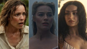 Rachel McAdams in "Send Help," Margot Robbie in "Wuthering Heights" and Charli xcx in "The Moment"
