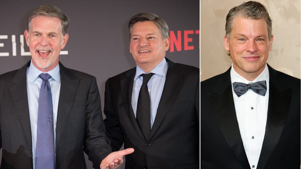 Netflix's Reed Hastings, Ted Sarandos and Greg Peters