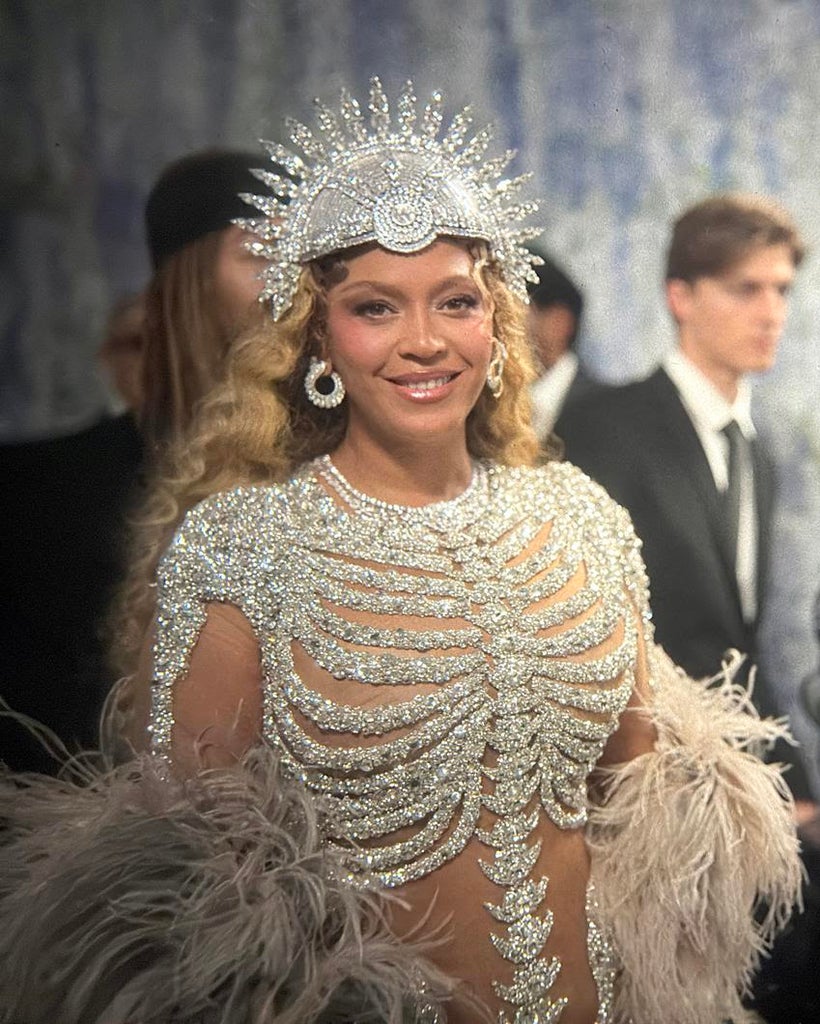 Beyonce wearing an Olivier Rousteing dress. Source: Getty