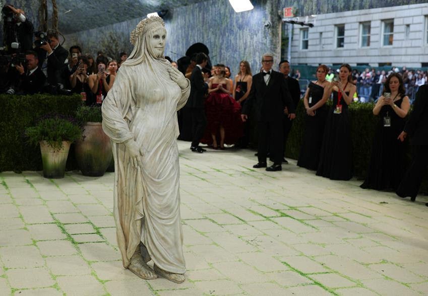 Heidi Klum as The Veiled Vestal. Source: Getty