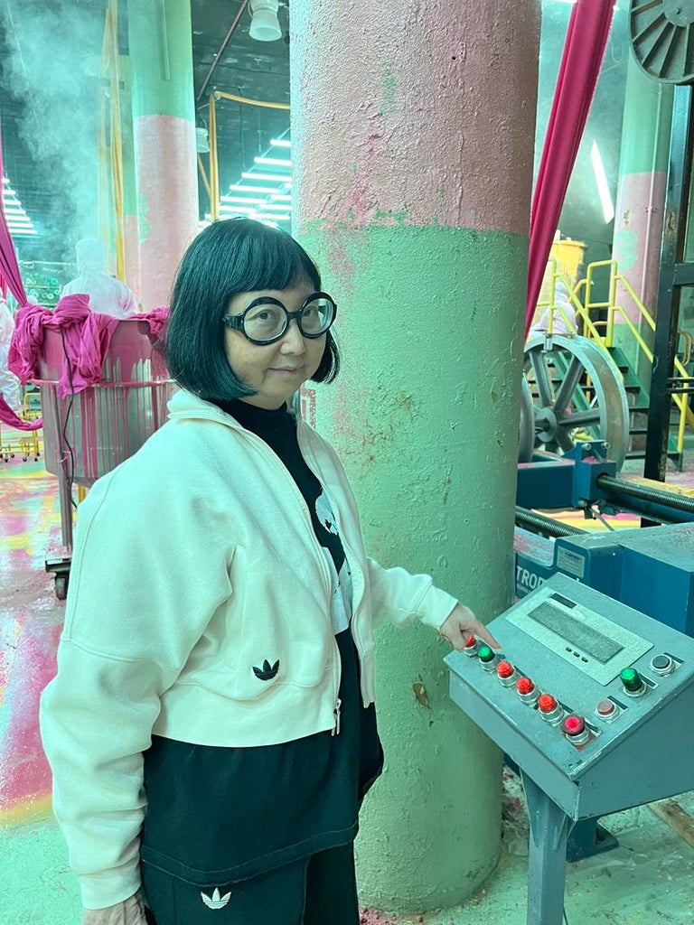 Shirley Kurata on set. Source: Neon