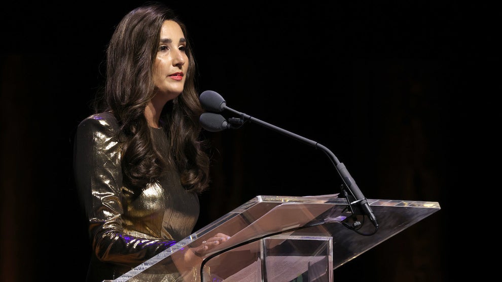 Allison Josephs speaks onstage during the 2nd Jewish Media Awards on Nov. 12, 2024 in New York City. (Michael Loccisano/Getty Images)
