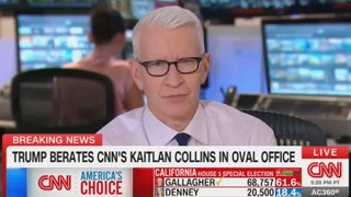 Anderson Cooper Defends Kaitlan Collins After Trump’s Latest Attack: ‘That Doesn’t Happen To Men’ | Video
