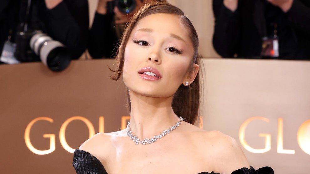Ariana Grande attends the 83rd Annual Golden Globe Awards at The Beverly Hilton on Jan. 11, 2026 in Beverly Hills, California. (Monica Schipper/Getty Images)