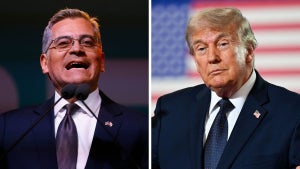 Xavier Becerra, Donald Trump (Credit: Getty Images)