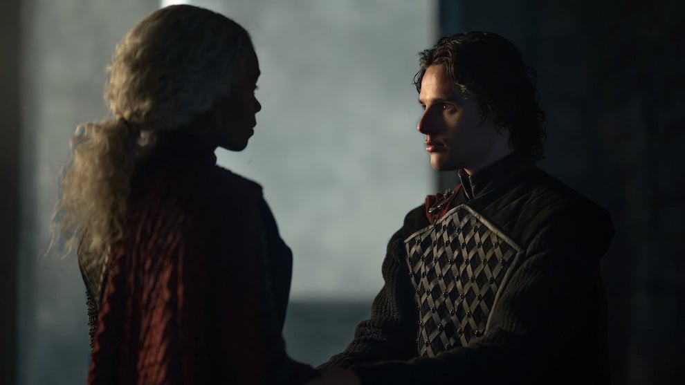 Bethany Antonia and Harry Collett in "House of the Dragon" (Credit: HBO)