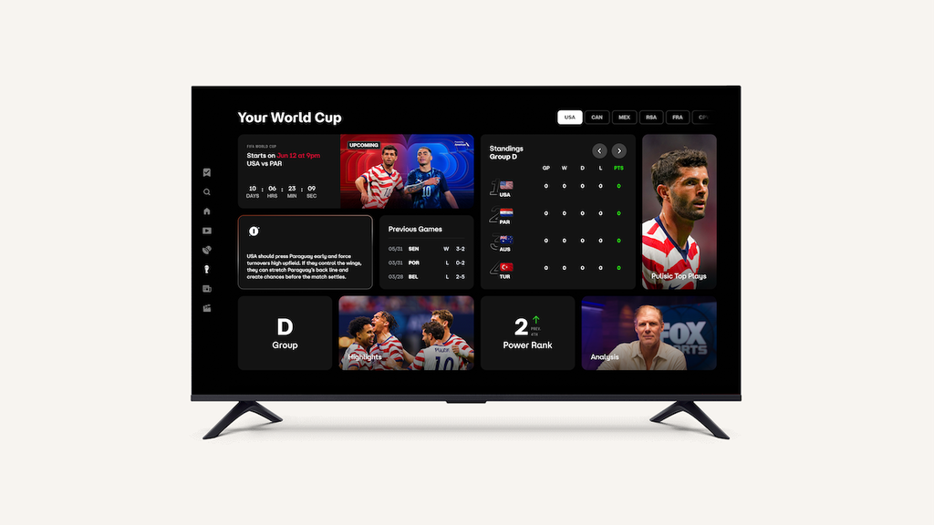 Fox One Canvas dashboard
