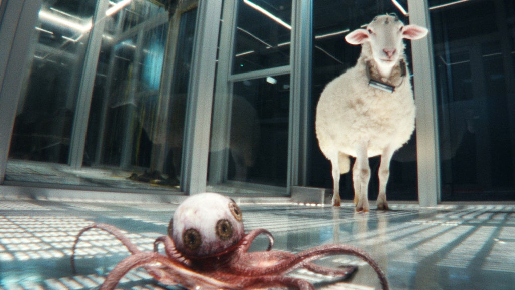 FX's Alien: Earth -- Pictured: Sheep and Eye Midge. CR: FX