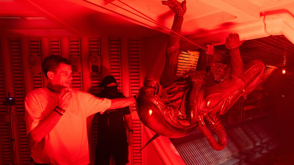 Alien: Earth - Pictured: BTS. CR: Patrick Brown/FX