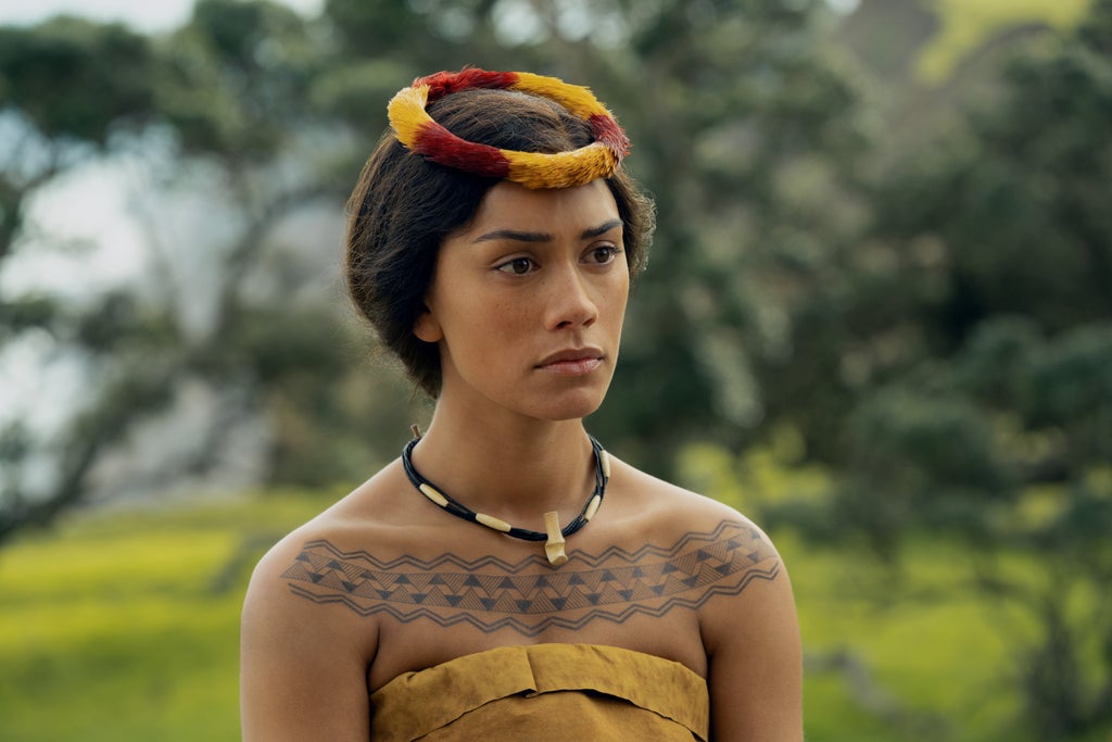 Luciane Buchanan as Kaʻahumanu in "Chief of War" (Apple TV)