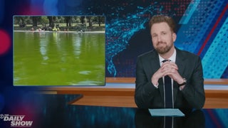 ‘The Daily Show’ Sheepishly Accepts Delayed Applause for Crude Reflecting Pool Jokes | Video