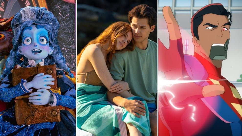Left to right: “I Am Frankelda” (Netflix), “Every Year After” Season 1 (Justine Yeung/Prime Video) and “My Adventures with Superman” Season 3 (Adult Swim/HBO Max)