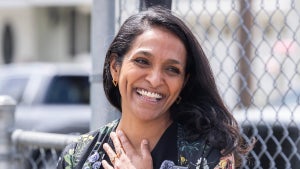 Los Angeles City Councilmember and mayoral candidate Nithya Raman attends a "Families for Nithya" event at Vineyard Recreation Center in Los Angeles, Calif. (Credit: Myung J. Chun / Los Angeles Times via Getty Images)