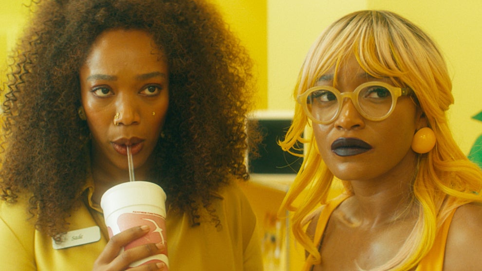 Naomi Ackie and Keke Palmer in "I Love Boosters" (Credit: Neon)