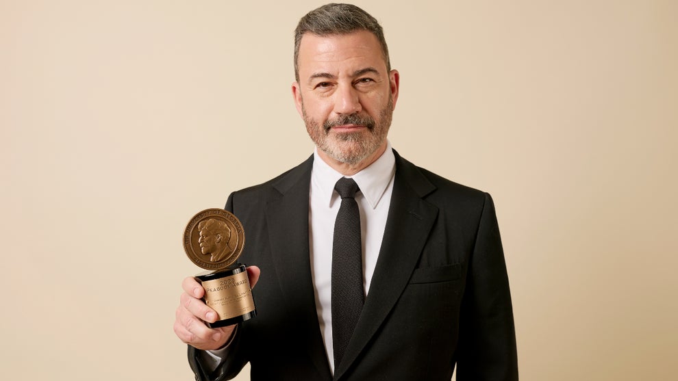 Jimmy Kimmel, winner of the Peabody Award for “Jimmy Kimmel Live!,” poses for a portrait during the 86th Annual Peabody Awards at Beverly Wilshire, A Four Seasons Hotel on May 31, 2026 in Beverly Hills, California. (Emma McIntyre/Getty Images)