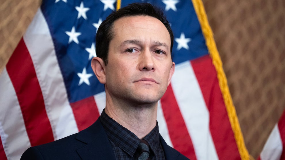 Joseph Gordon-Levitt attends a news conference about the Sunset Section 230 Act in the Capitol Visitor Center on Wednesday, February 4, 2026. (Tom Williams/CQ-Roll Call, Inc via Getty Images)