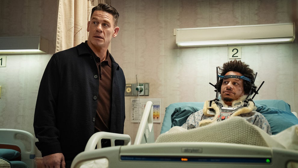 John Cena and Eric Andre in "Little Brother" (Clifton Prescod/Netflix)